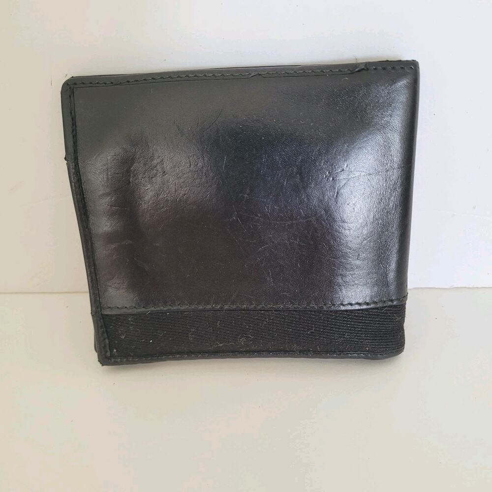 GUCCI Logo Men's Leather Card Bill Wallet Bifold Black Designer Medium Classic - Picture 2 of 12